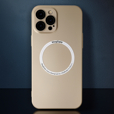 Apple İphone 12 Pro Kılıf Jack Magneticsafe Lens Silikon - Gold