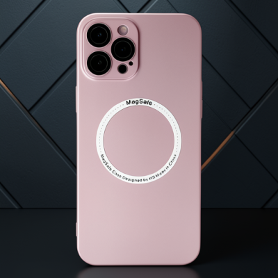 Apple İphone 12 Pro Kılıf Jack Magneticsafe Lens Silikon - Rose Gold
