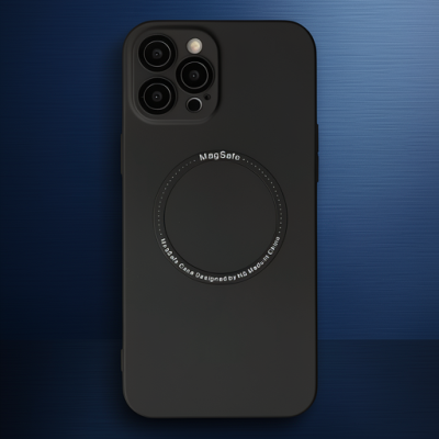 Apple İphone 12 Pro Kılıf Jack Magneticsafe Lens Silikon - Siyah