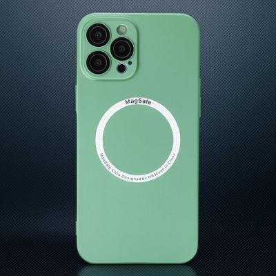 Apple İphone 12 Pro Kılıf Jack Magneticsafe Lens Silikon - Yeşil