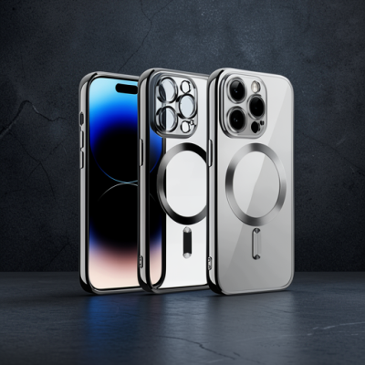Apple İphone 12 Pro Kılıf Kross Magneticsafe Kapak - Gümüş