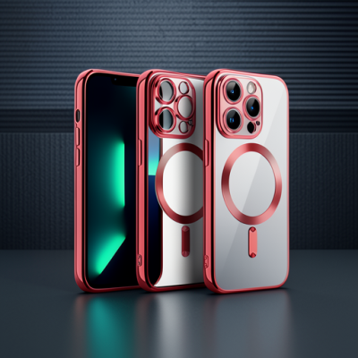Apple İphone 12 Pro Kılıf Kross Magneticsafe Kapak - Kırmızı