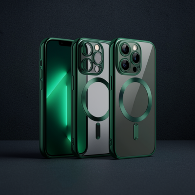 Apple İphone 12 Pro Kılıf Kross Magneticsafe Kapak - Koyu Yeşil