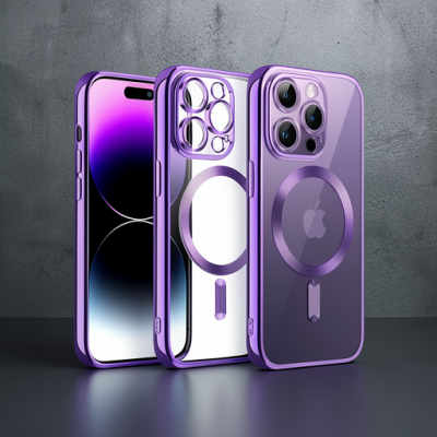 Apple İphone 12 Pro Kılıf Kross Magneticsafe Kapak - Mor