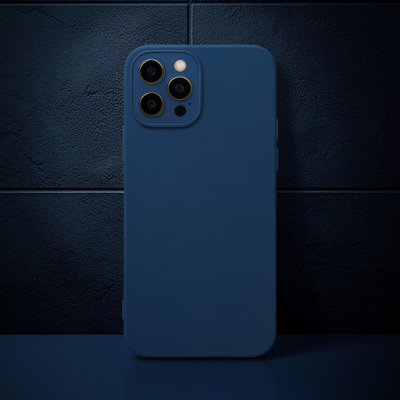 Apple İphone 12 Pro Kılıf Lansman Glass Kapak - Lacivert