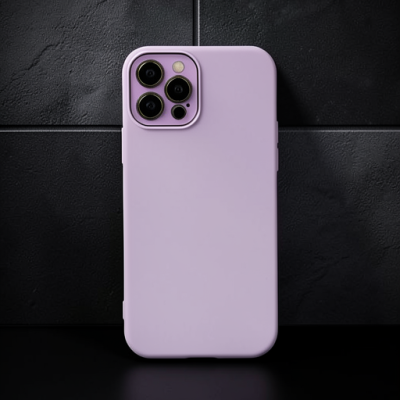 Apple İphone 12 Pro Kılıf Lansman Glass Kapak - Lila