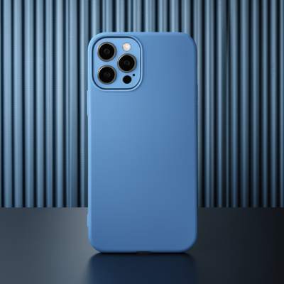 Apple İphone 12 Pro Kılıf Lansman Glass Kapak - Mavi