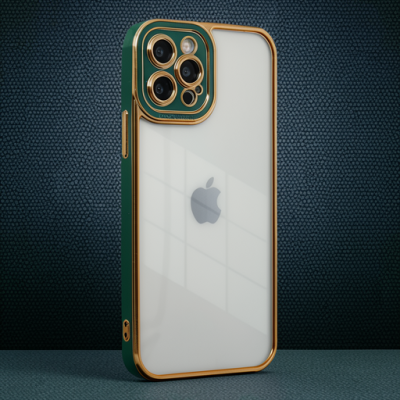 Apple İphone 12 Pro Kılıf Liva Lens Silikon - Yeşil