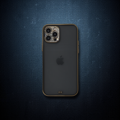 Apple İphone 12 Pro Kılıf Liva Taşlı Silikon - Siyah