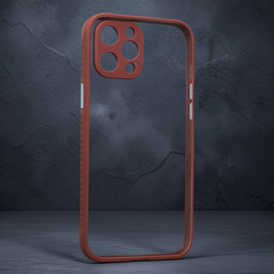 Apple İphone 12 Pro Kılıf Miami Şeffaf Silikon - Fuşya