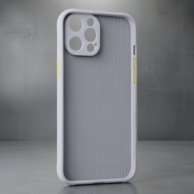 Apple İphone 12 Pro Kılıf Miami Şeffaf Silikon - Lila