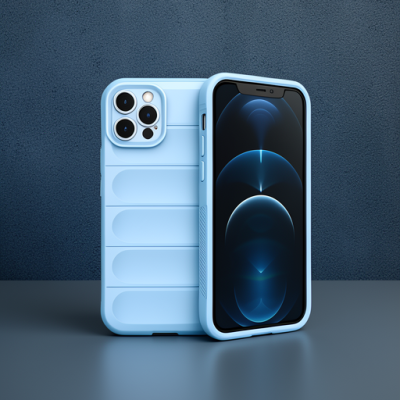 Apple İphone 12 Pro Kılıf Optimum Silikon - Sky Blue