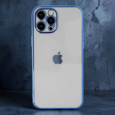 Apple İphone 12 Pro Kılıf Razer Lensli Silikon - Açık Mavi
