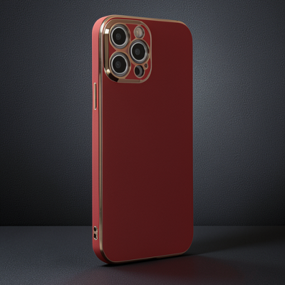 Apple İphone 12 Pro Kılıf Volet Silikon - Kırmızı