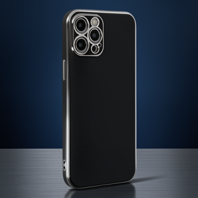 Apple İphone 12 Pro Kılıf Volet Silikon - Siyah