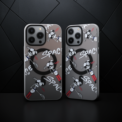 Apple İphone 12 Pro Max Kılıf Apollo Magneticsafe Desenli Kapak - Apollo Siyah - 3