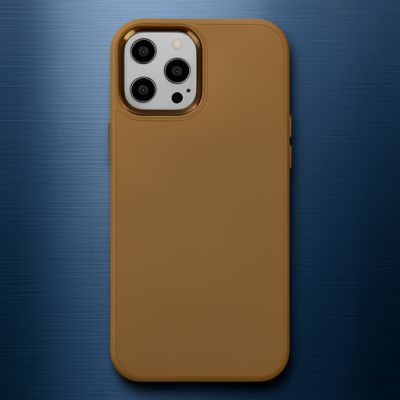 Apple İphone 12 Pro Max Kılıf Asya Deri Silikon - Kahverengi