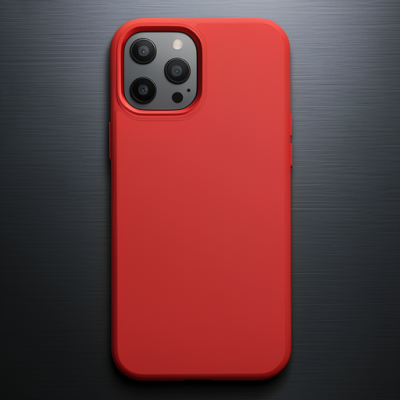 Apple İphone 12 Pro Max Kılıf Asya Deri Silikon - Kırmızı