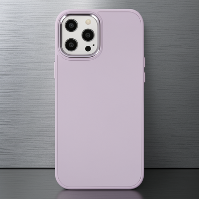 Apple İphone 12 Pro Max Kılıf Asya Deri Silikon - Lila