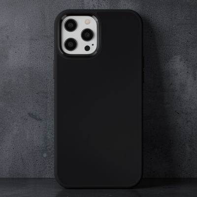 Apple İphone 12 Pro Max Kılıf Asya Deri Silikon - Siyah