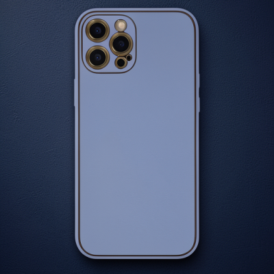Apple İphone 12 Pro Max Kılıf Coco Deri Silikon Kapak - Açık Lila