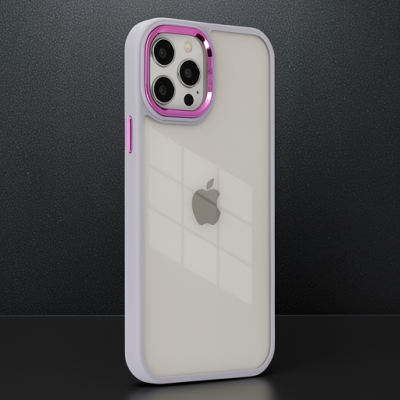 Apple İphone 12 Pro Max Kılıf Dora Kapak - Lila