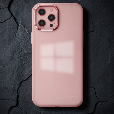 Apple İphone 12 Pro Max Kılıf Element Silikon - Pembe