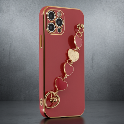 Apple İphone 12 Pro Max Kılıf Esila Silikon - Kırmızı