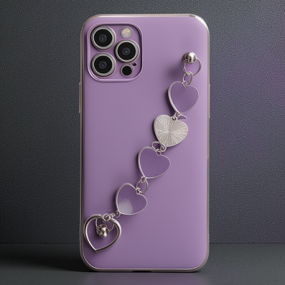 Apple İphone 12 Pro Max Kılıf Esila Silikon - Mor