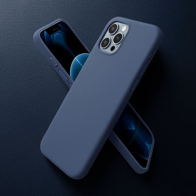 Apple İphone 12 Pro Max Kılıf First Silikon - Lacivert