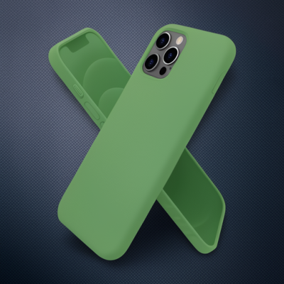 Apple İphone 12 Pro Max Kılıf First Silikon - Yeşil