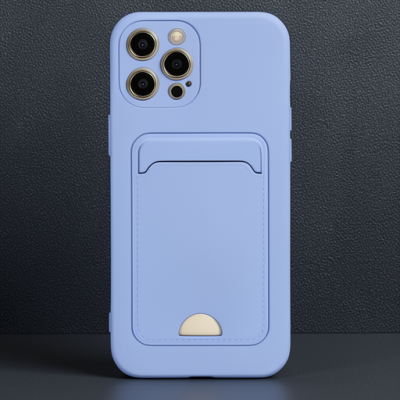 Apple İphone 12 Pro Max Kılıf Kelvin Kartvizitli Silikon - Lila