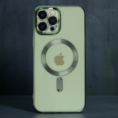 Apple İphone 12 Pro Max Kılıf Kross Magneticsafe Kapak - Koyu Yeşil