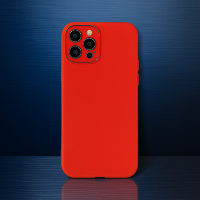Apple İphone 12 Pro Max Kılıf Lansman Glass Kapak - Kırmızı