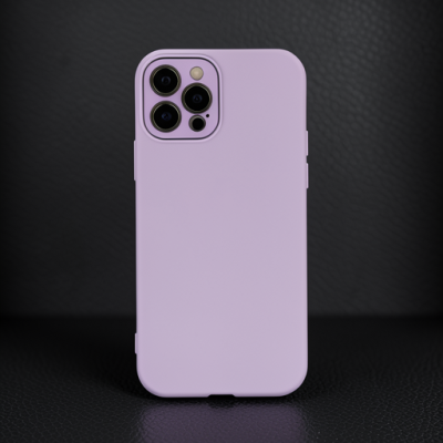 Apple İphone 12 Pro Max Kılıf Lansman Glass Kapak - Lila