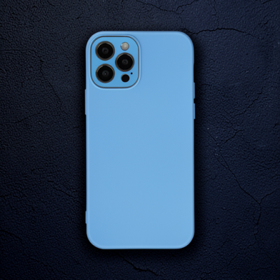 Apple İphone 12 Pro Max Kılıf Lansman Glass Kapak - Mavi