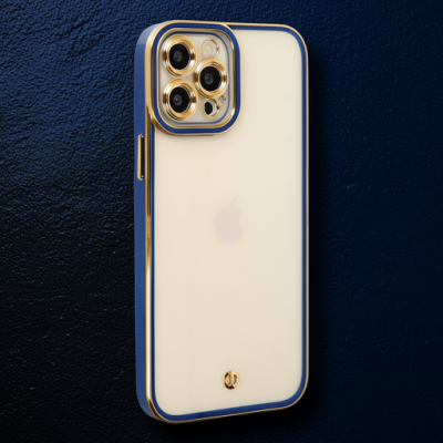 Apple İphone 12 Pro Max Kılıf Liva Lens Silikon - Mavi
