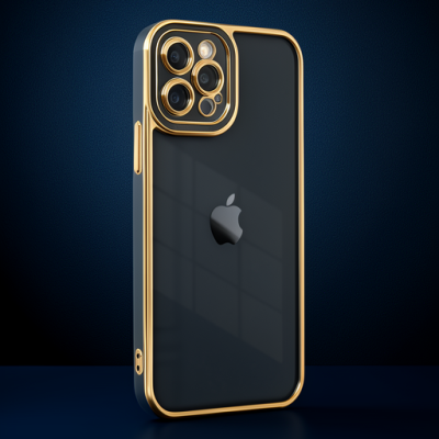 Apple İphone 12 Pro Max Kılıf Liva Lens Silikon - Siyah
