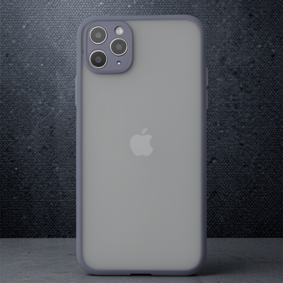 Apple İphone 12 Pro Max Kılıf Montreal Silikon Kapak - Gri