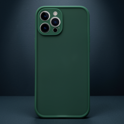 Apple İphone 12 Pro Max Kılıf Montreal Silikon Kapak - Yeşil