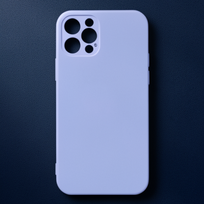Apple İphone 12 Pro Max Kılıf Nano İçi Kadife Silikon - Lila