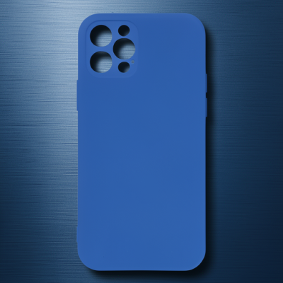 Apple İphone 12 Pro Max Kılıf Nano İçi Kadife Silikon - Mavi