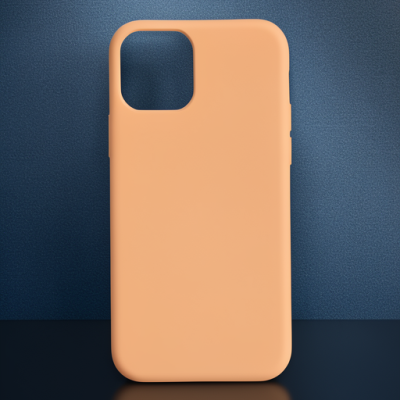 Apple İphone 12 Pro Max Kılıf Nano İçi Kadife Silikon - Turuncu