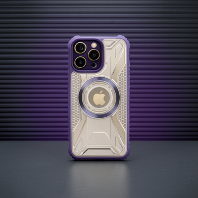 Apple İphone 12 Pro Max Kılıf Prag Magneticsafe Kapak - Derin Mor