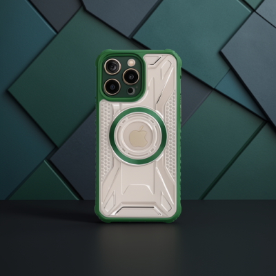 Apple İphone 12 Pro Max Kılıf Prag Magneticsafe Kapak - Koyu Yeşil