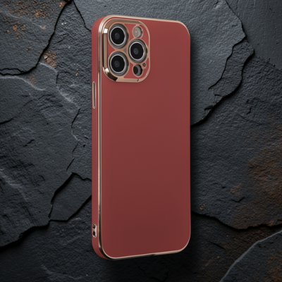 Apple İphone 12 Pro Max Kılıf Volet Silikon - Kırmızı