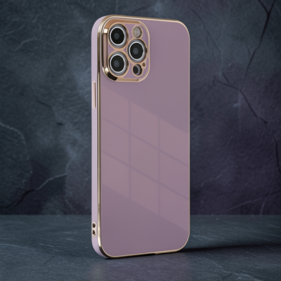 Apple İphone 12 Pro Max Kılıf Volet Silikon - Mor
