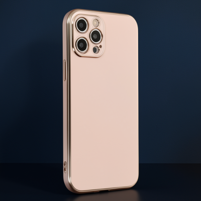 Apple İphone 12 Pro Max Kılıf Volet Silikon - Pembe