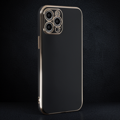 Apple İphone 12 Pro Max Kılıf Volet Silikon - Siyah