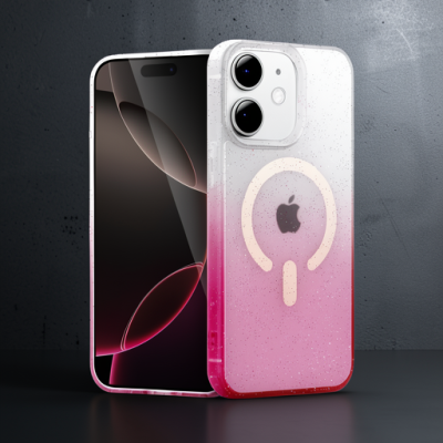 Apple İphone 12 Pummel Shiny Magsafe Kapak - Pembe